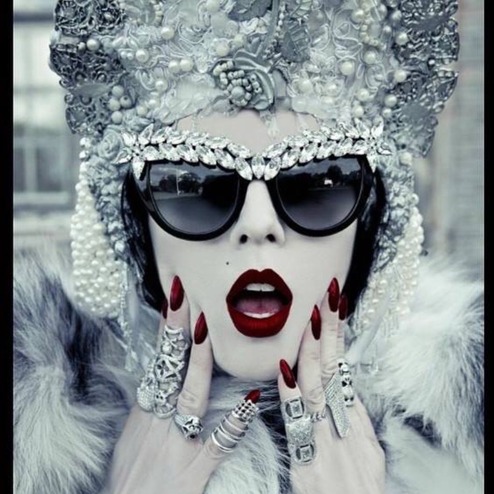 One-of-a-Kind LOREE RODKIN Ruby Bondage Ring 18K Black Rhodium Gold